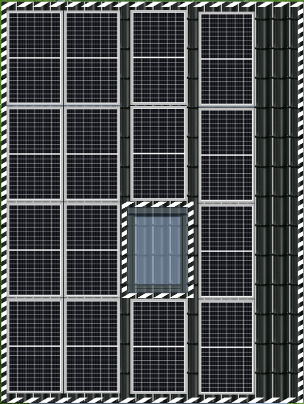 Süd-West Dachhälfte